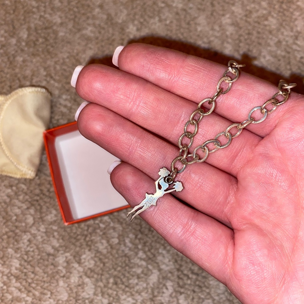 Cheerleader charm bracelet